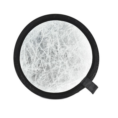 12屋外の照明のためのインチ30cmの銀製の白い円形の折りたたみ軽い反射器